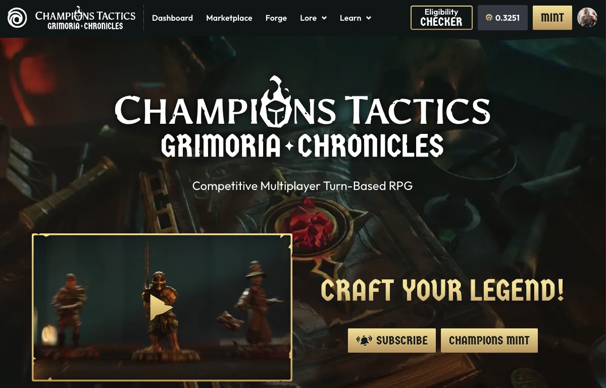 Champions Tactics Grimoria Chronicles official web preview art