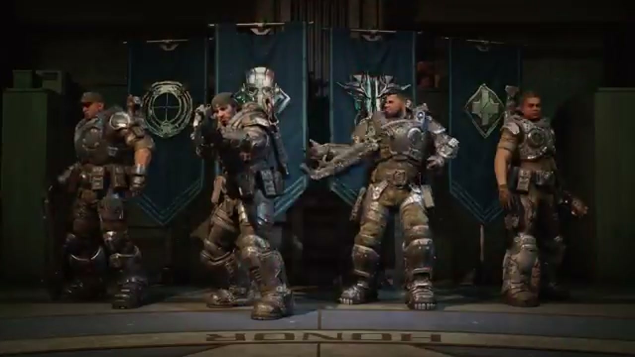 Horde Siege-style squad lineup in Gears of War: E-Day