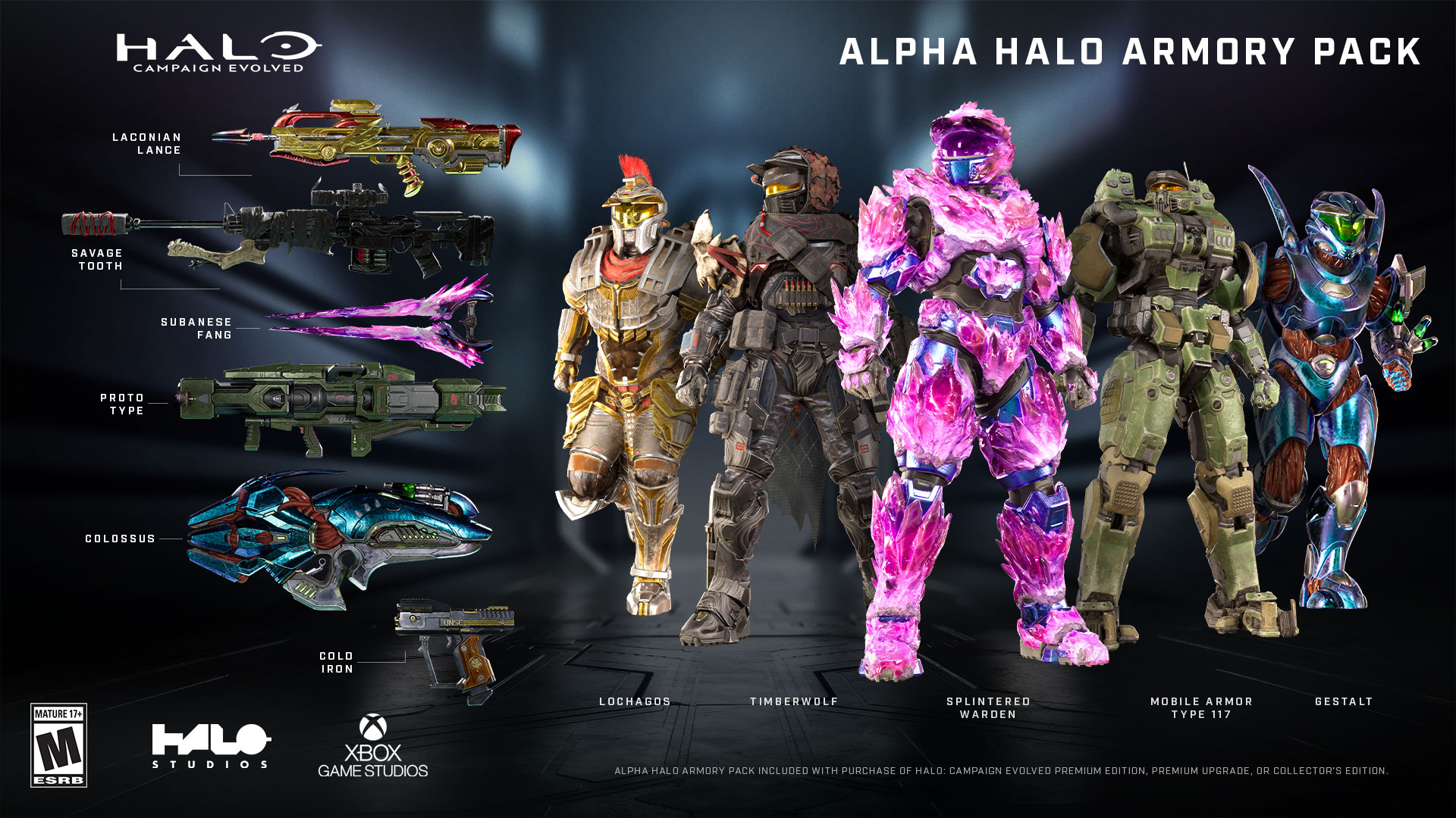 Alpha Halo Armory Pack for Campaign Evolved Premium