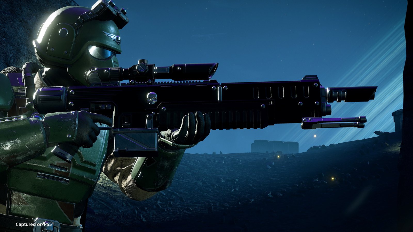 Helldivers 2 Warhammer Castellan Creed armor still