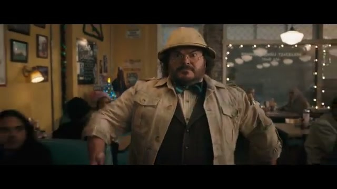 Jack Black as Shelly Oberon stunned inside a diner