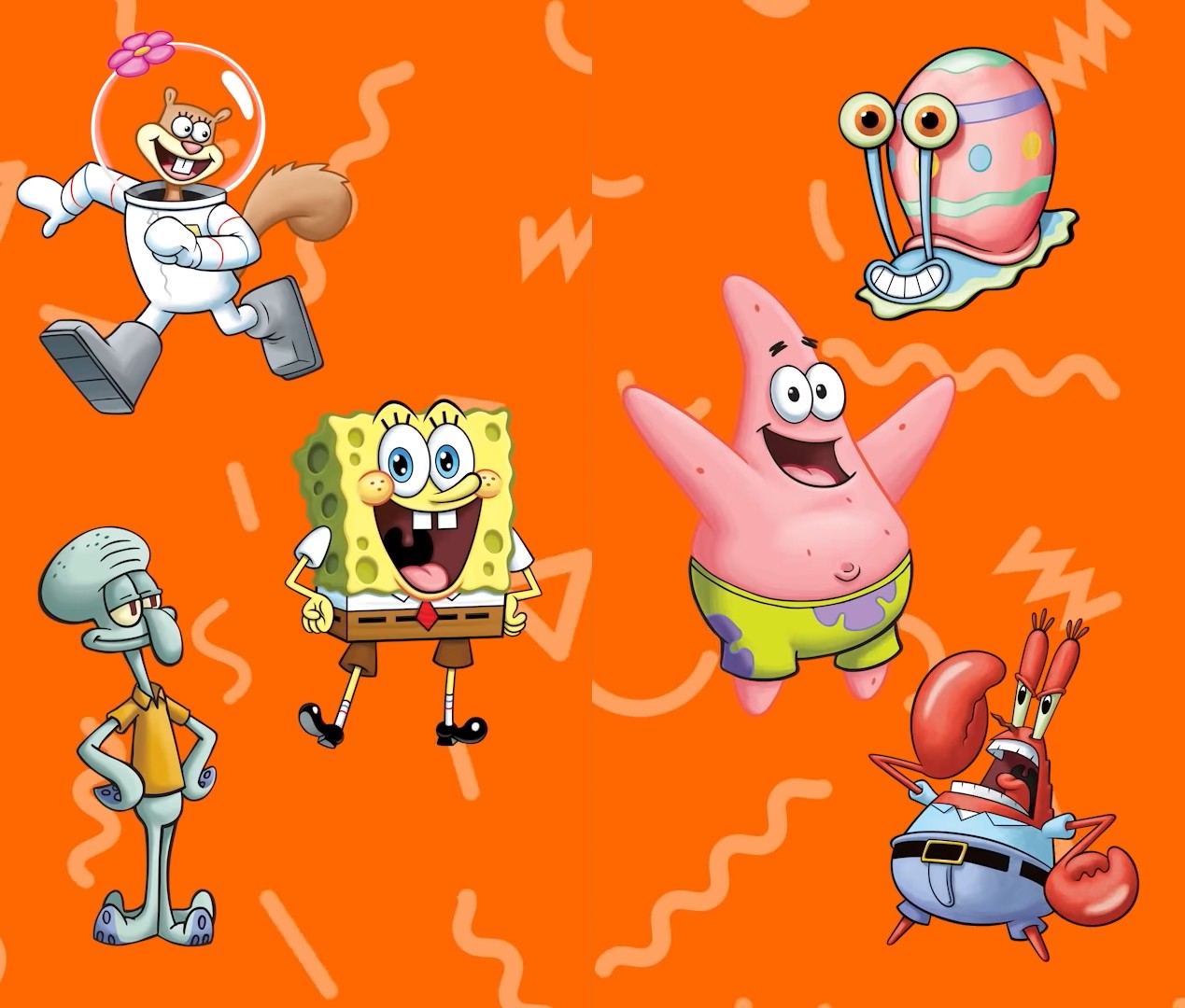 SpongeBob SquarePants character montage