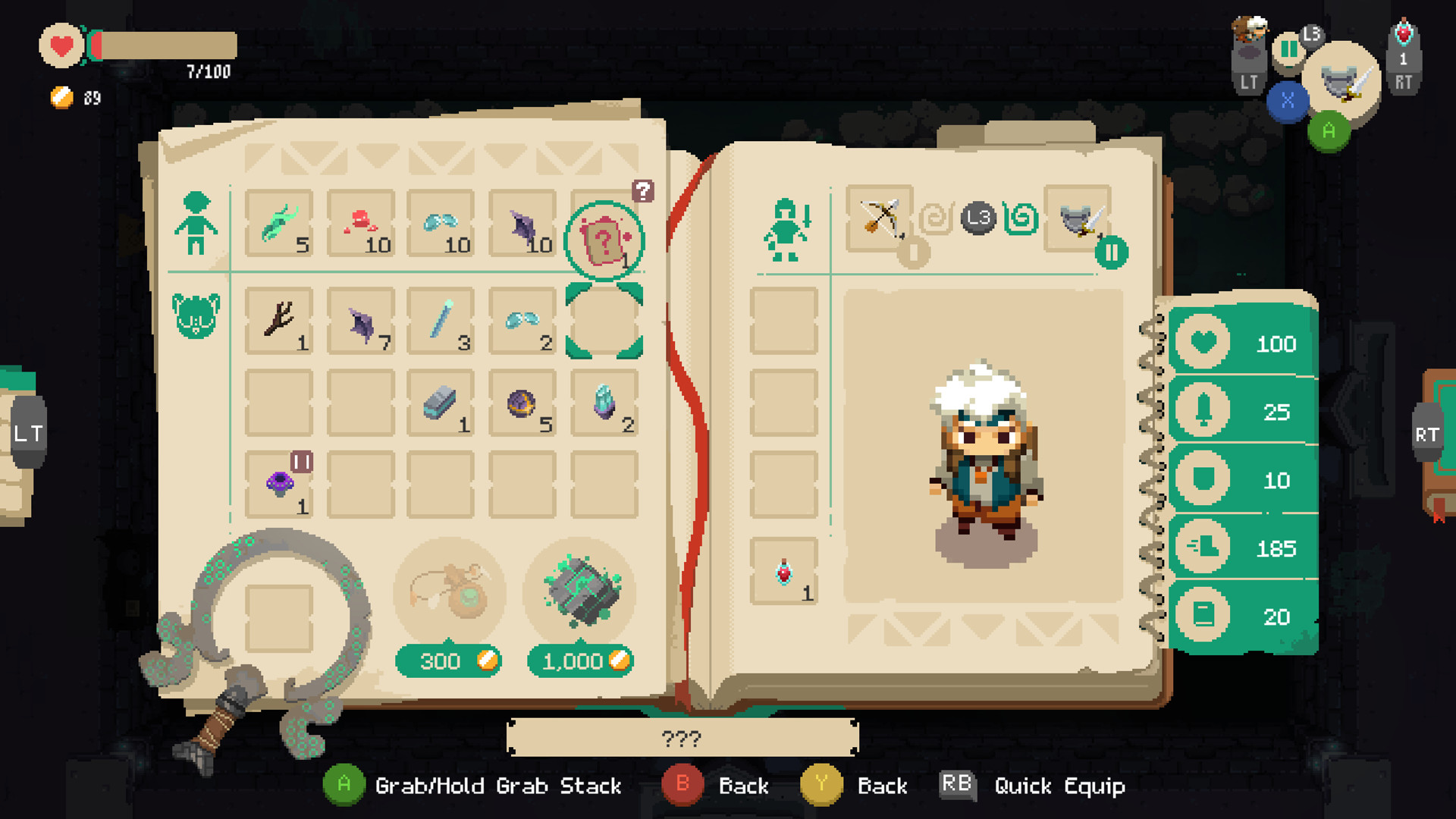 Moonlighter shopkeeping