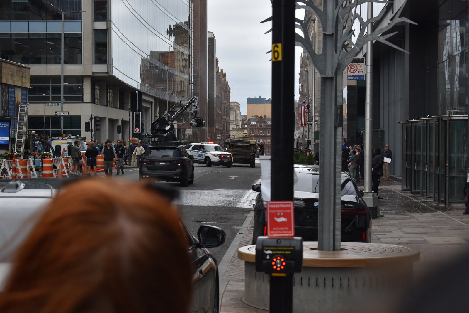 Camera car and NYPD unit on Brand New Day location