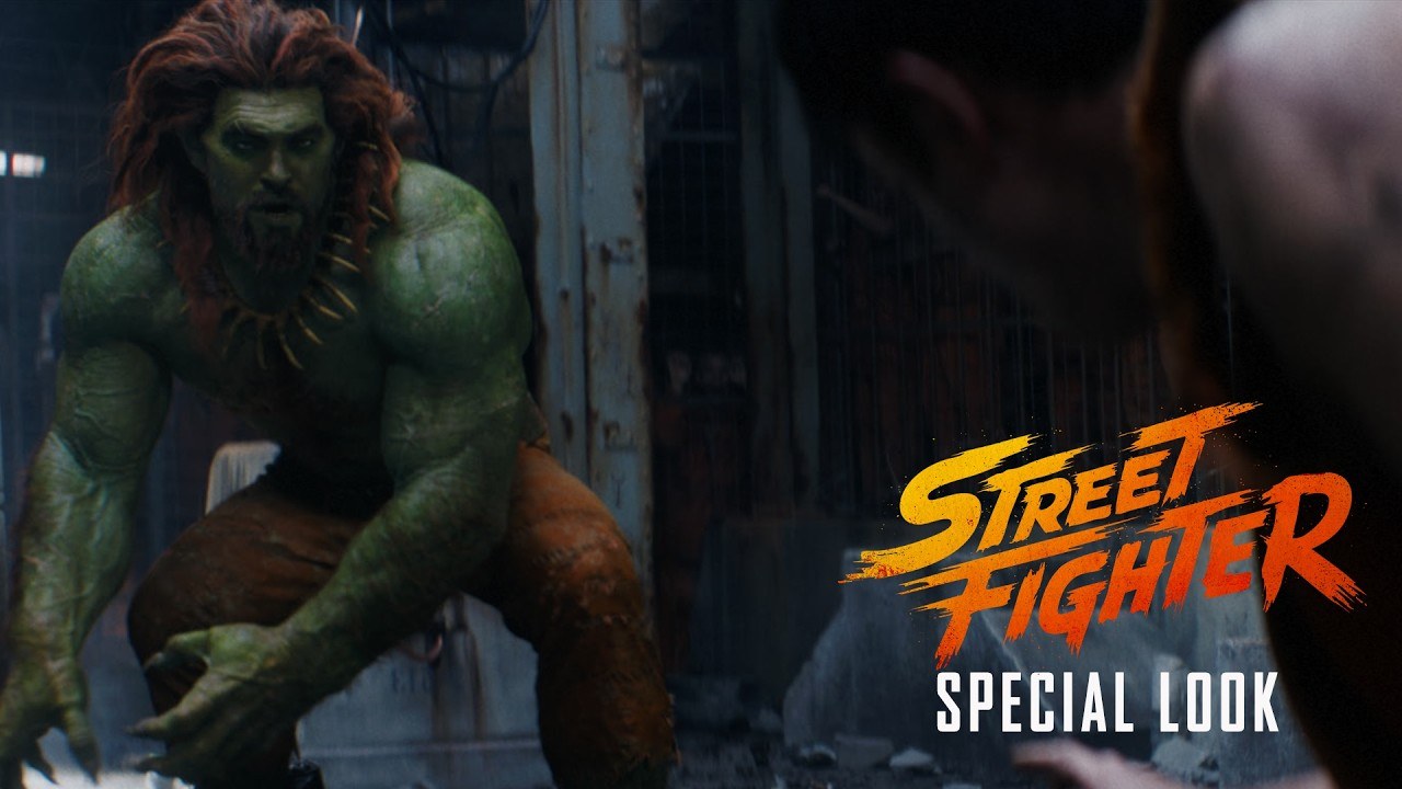 Blanka vs Ryu special-look still from Paramount