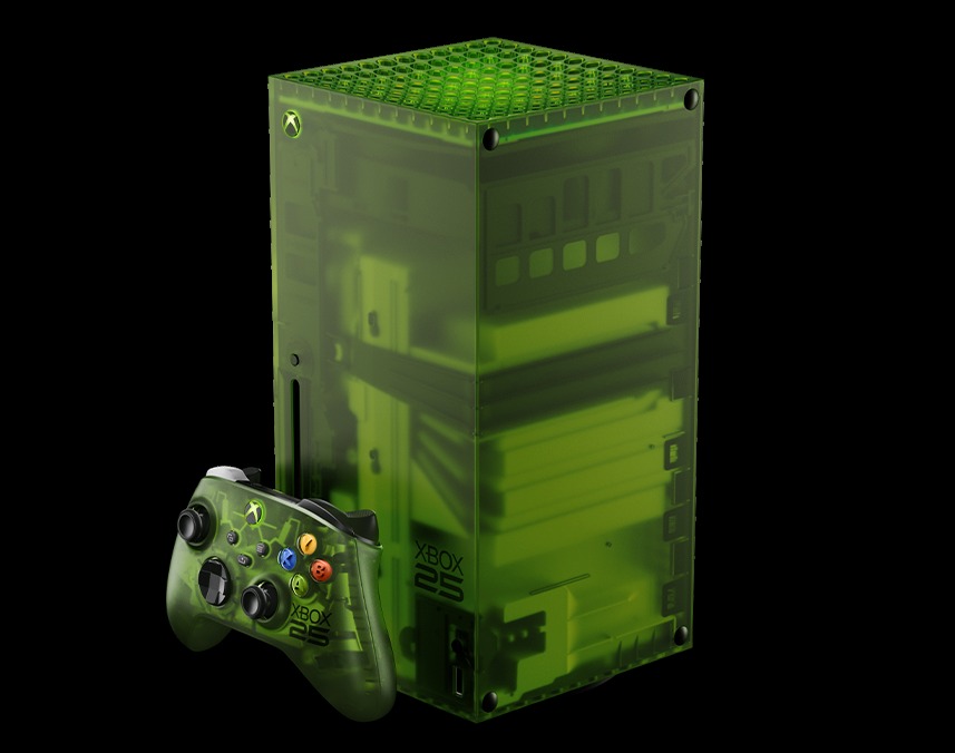 Xbox Series X product still with disc-drive console